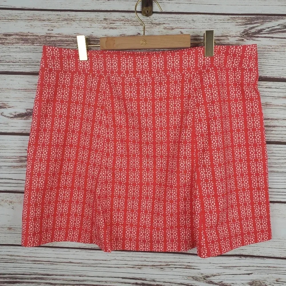 RipSkirt Womens Large Style 1 Red/White "Sunflower Seeds" Short Wrap Skirt - Picture 6 of 9
